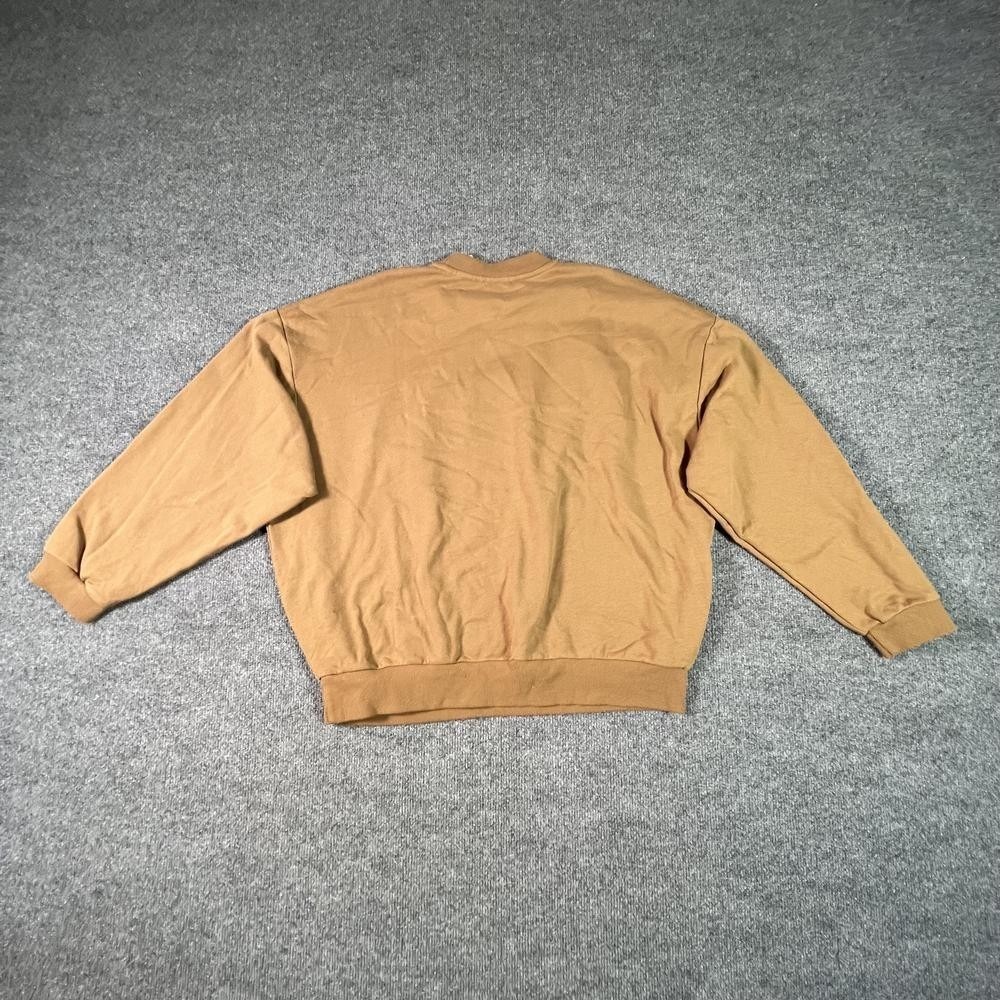 Special Thanks "Howdy" Sweatshirt Women's L Brown Cotton Fleece-Lined Hiking - Picture 9 of 10